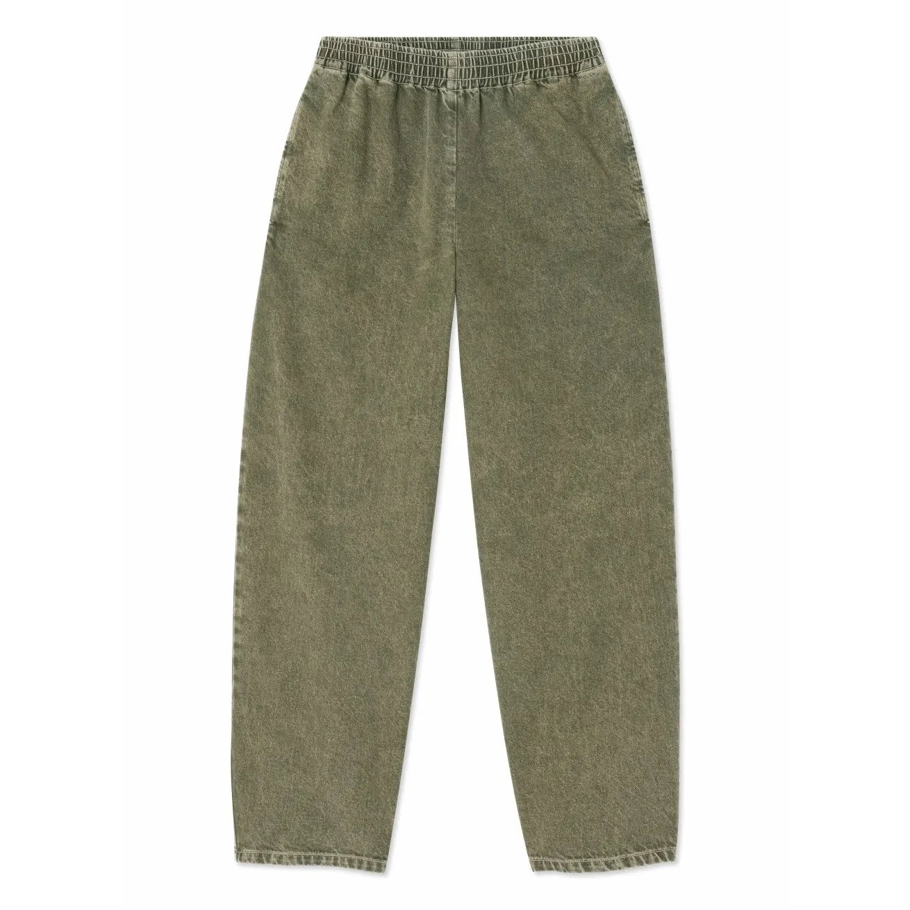 American Vintage - Pantalones de algodón carrot UZATOWN | Olive