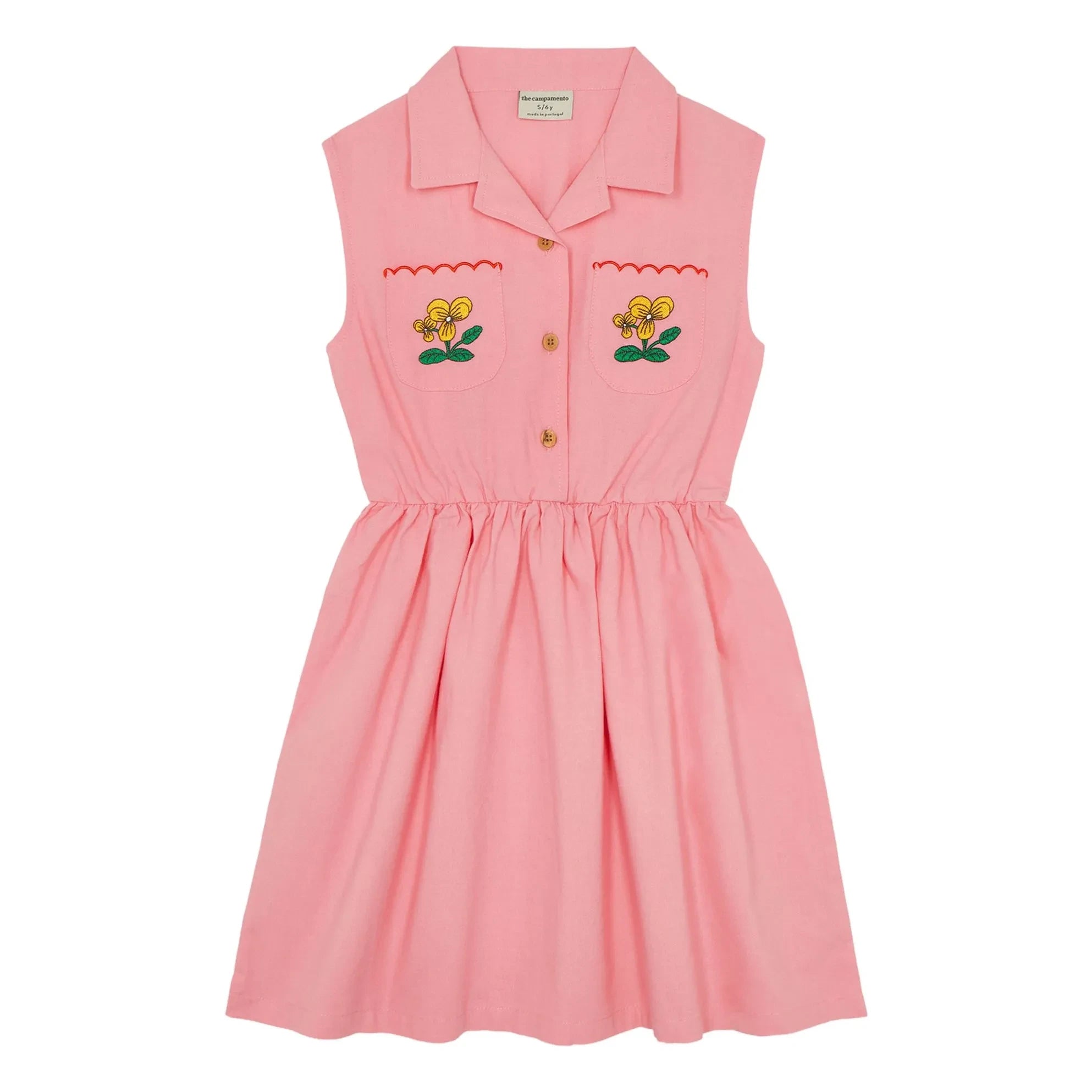 The Campamento - Vestido largo de flores | Rosa chicle