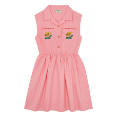 The Campamento - Vestido largo de flores | Rosa chicle