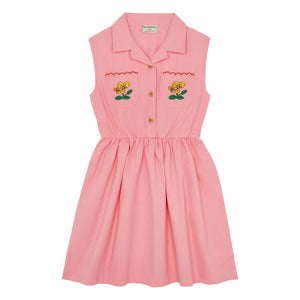 The Campamento - Vestido largo de flores | Rosa chicle