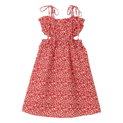 Fábula - Vestido de Corazones de Corte Medio | Rojo