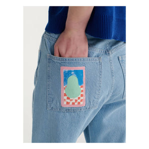 Bobo Choses - Pantalón Pera de Algodón Orgánico | Azul Claro