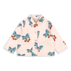 Konges Sløjd - Chaqueta de algodón orgánico Frankie Cherries | Rosa