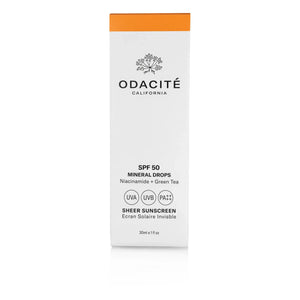 Odacité - Gotas Minerales Protector Solar Transparente SPF50 - 30 ml