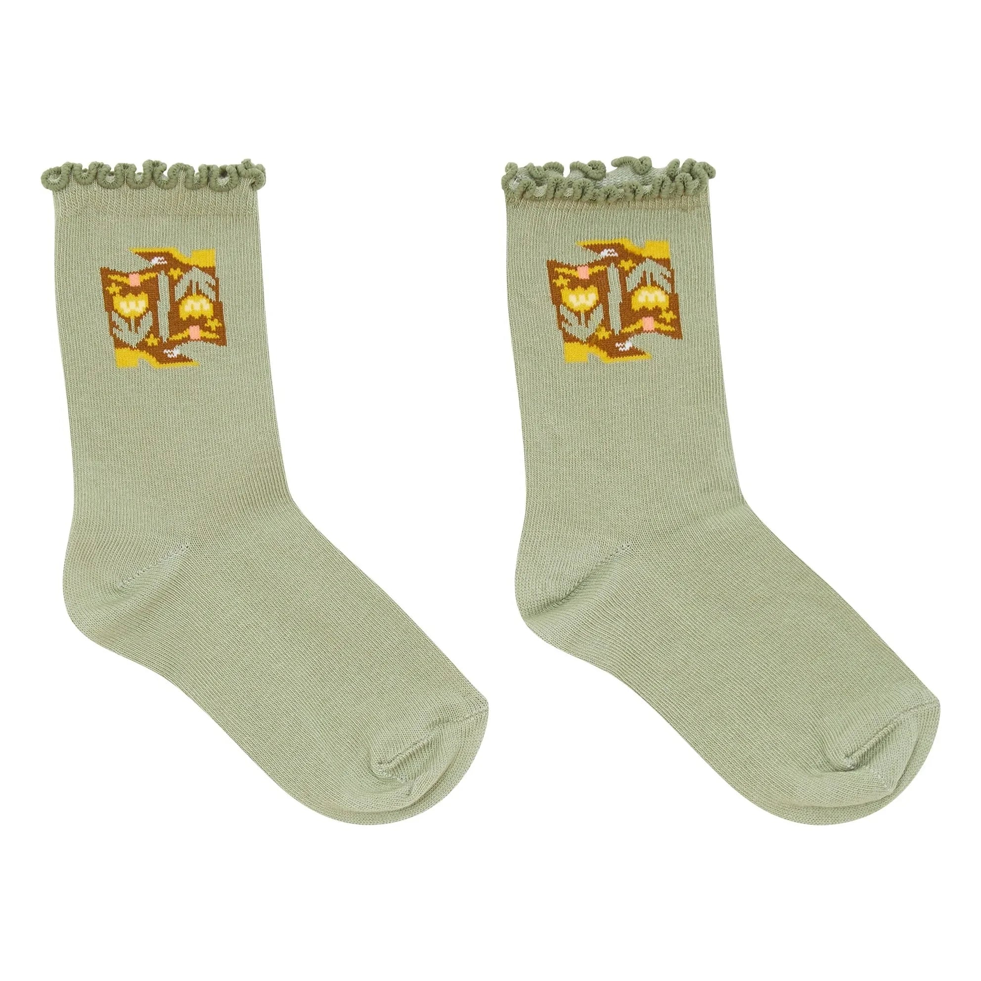 Hundred Pieces - Calcetines de cowboy Lilibelle | Verde agua