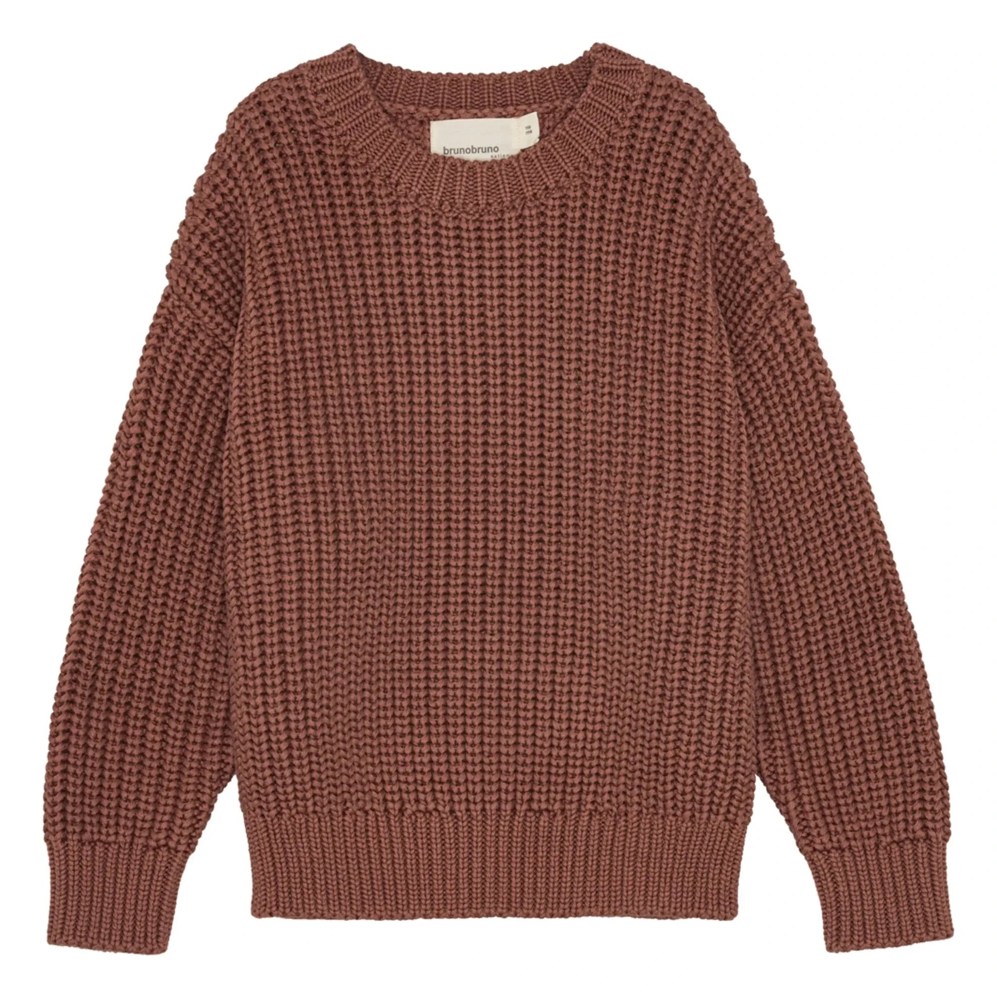 brunobruno nation - Jersey de algodón orgánico Sienna | Burdeos
