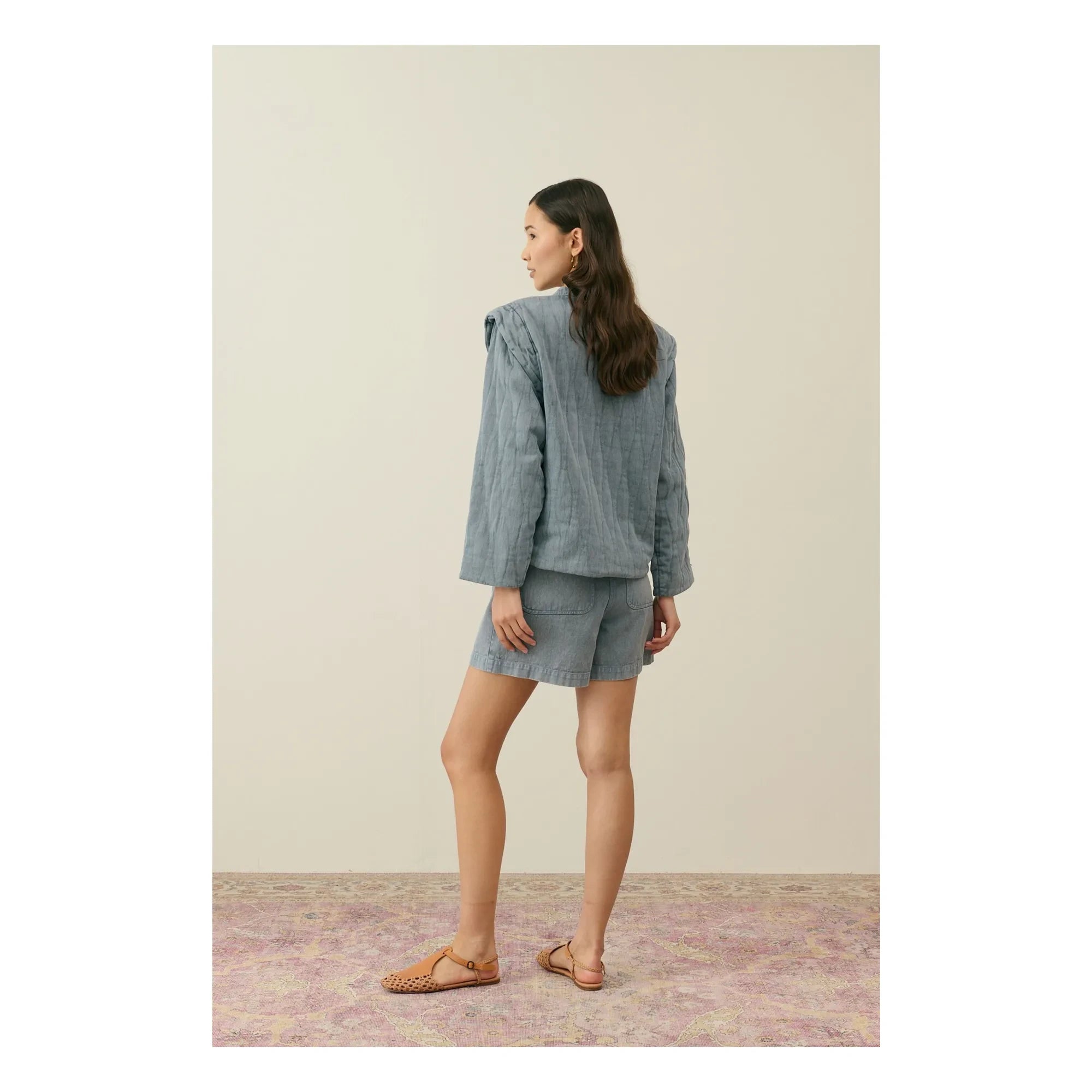 Louise Misha - Chaqueta de Algodón Orgánico Horicia - Colección Mujer | Gris