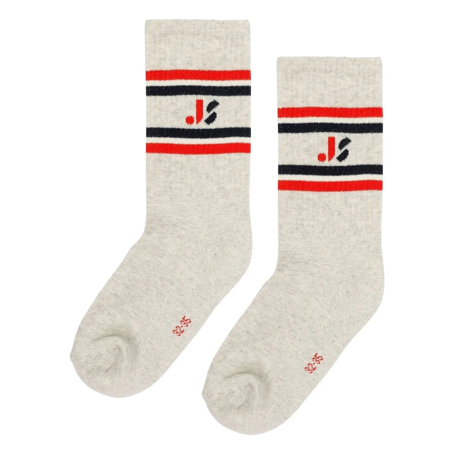 Jenest - Calcetines de algodón orgánico Js Sport | Gris claro