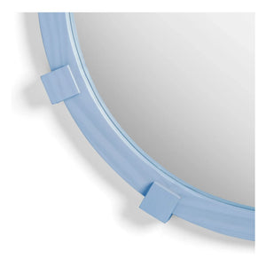 &Klevering - Espejo redondo Chunk | Azul