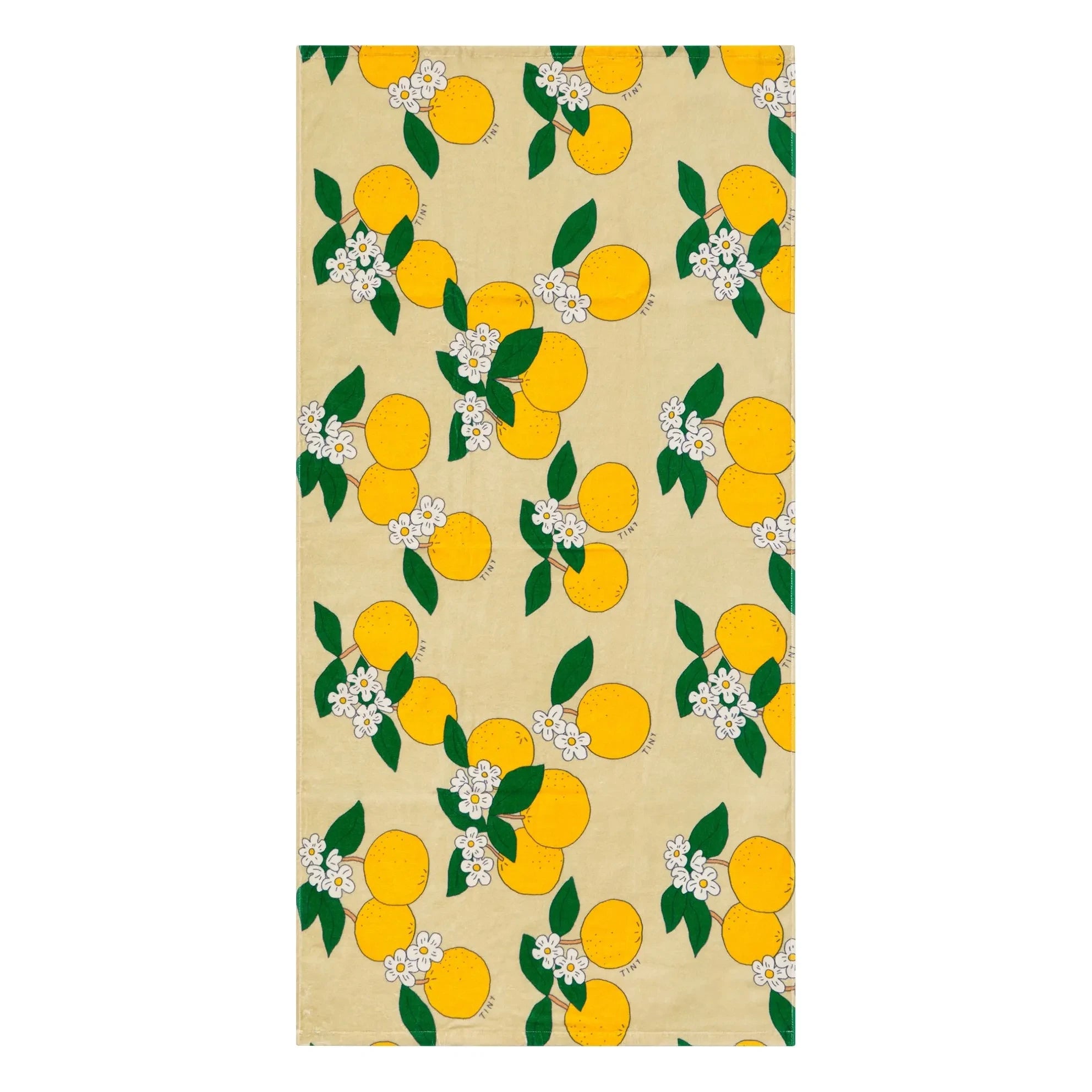 Tinycottons - Toalla de Playa Naranja Algodón Orgánico | Amarillo