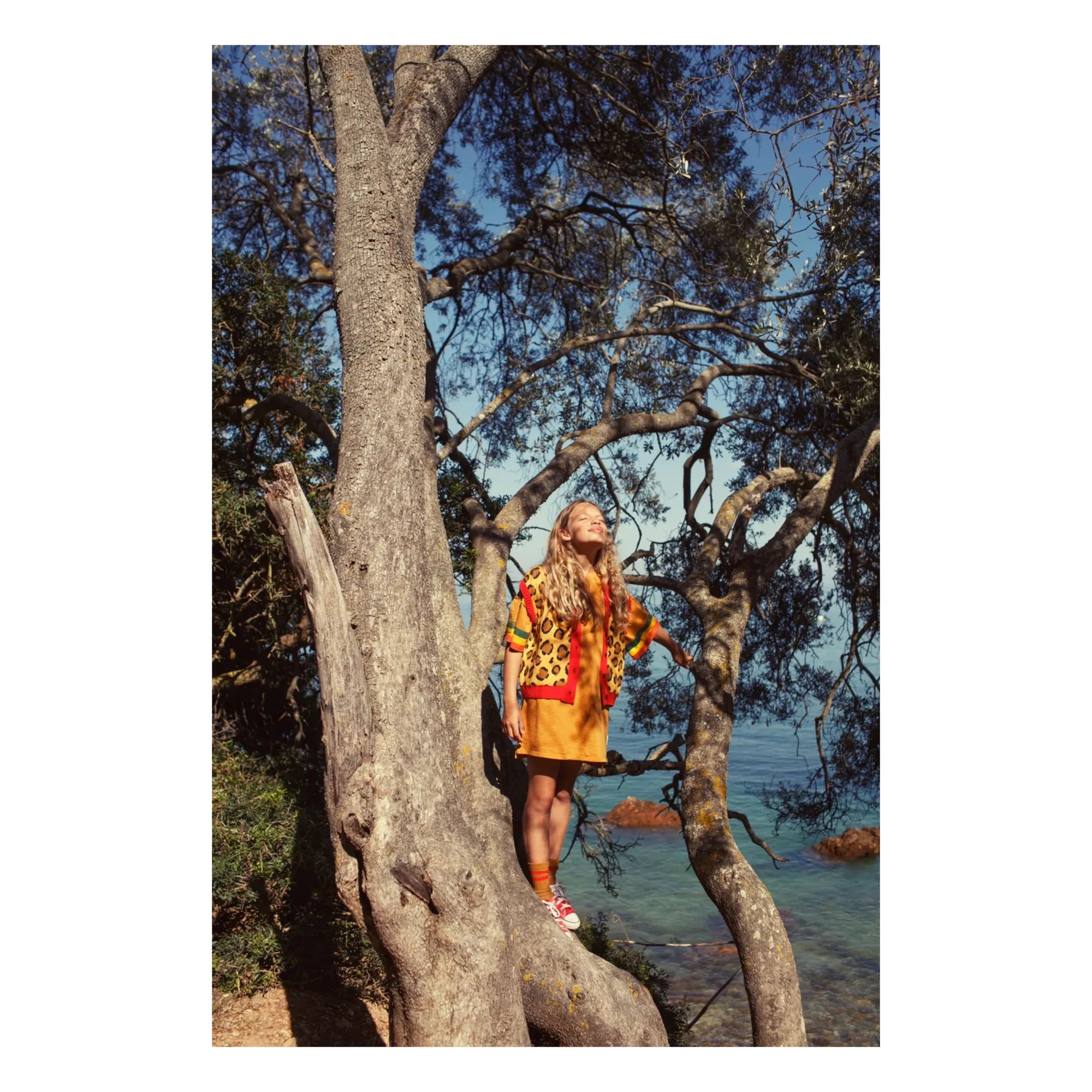 Piupiuchick - Vestido Camiseta Rayas | Camel