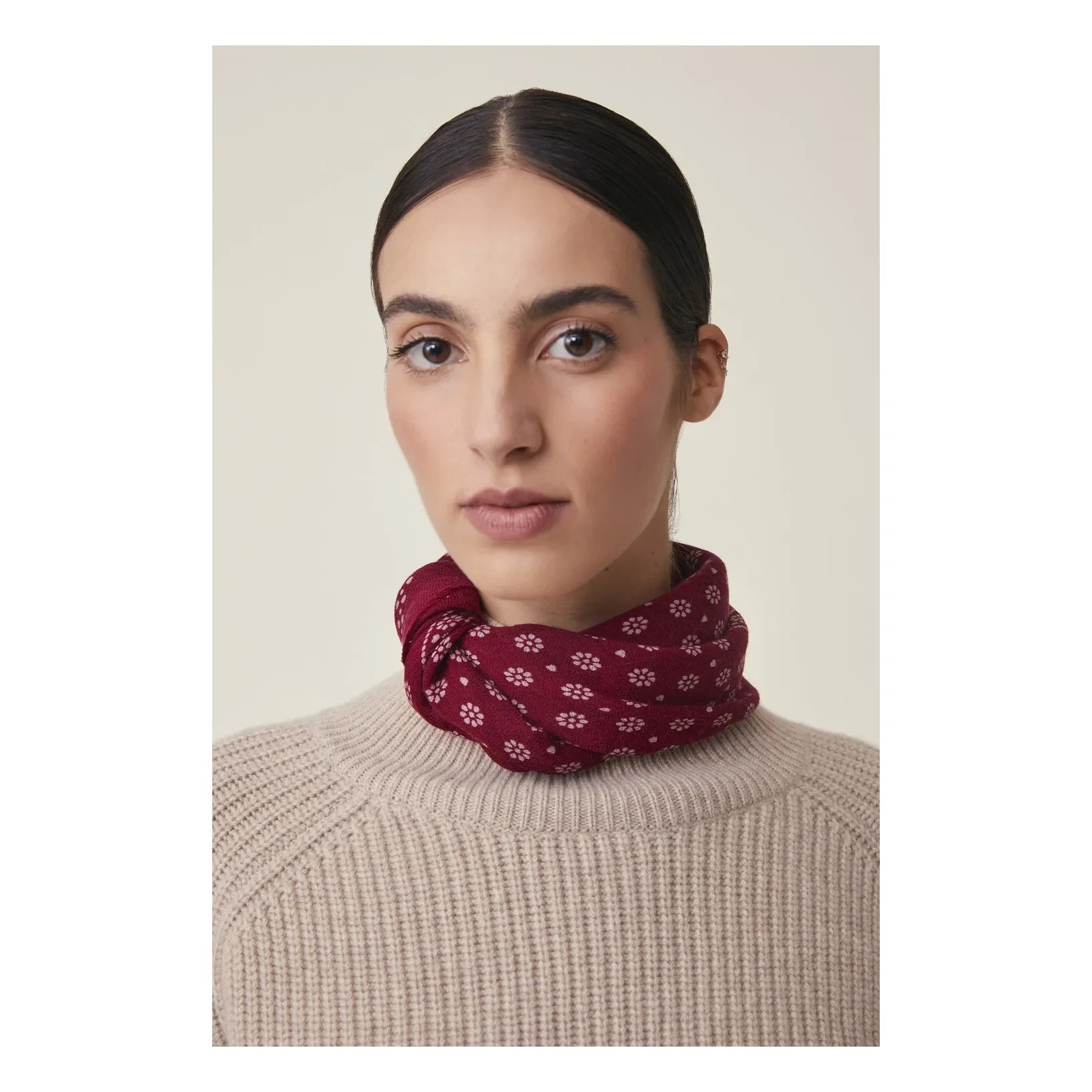 Moismont - Bufanda Olaf n.º 676, Lana | Burdeos