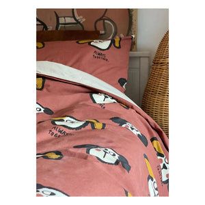Studio Loco - Juego de cama de algodón orgánico | Rojo teja