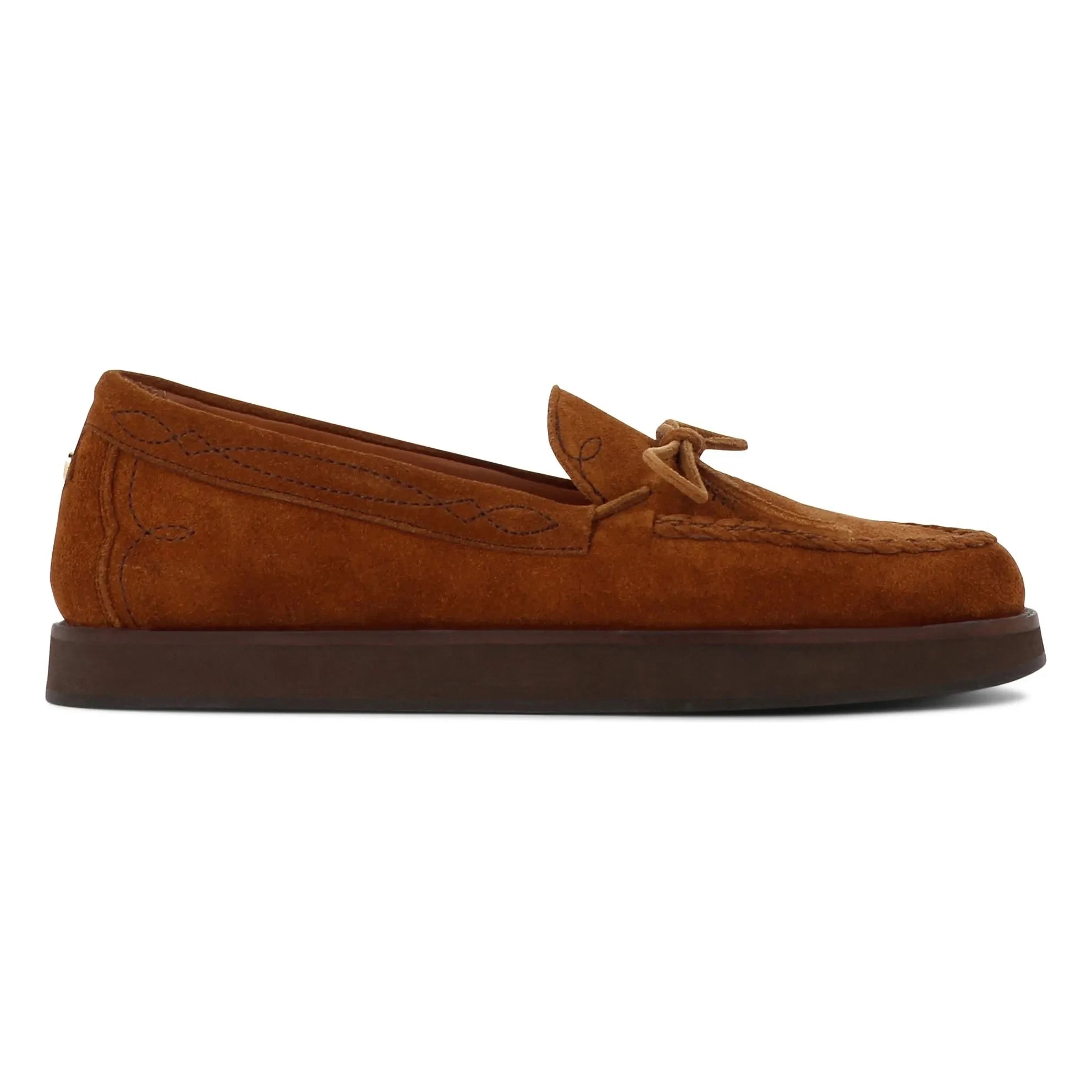 Socque Paris - Mocasines de ante Totem | Camel