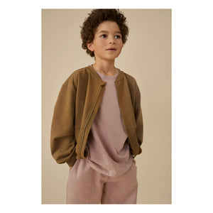 Gray Label - Chaqueta bómber de algodón orgánico | Marrón caqui