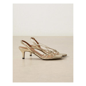 Rivecour - Sandalias n°470 Piel agrietada | Plateado