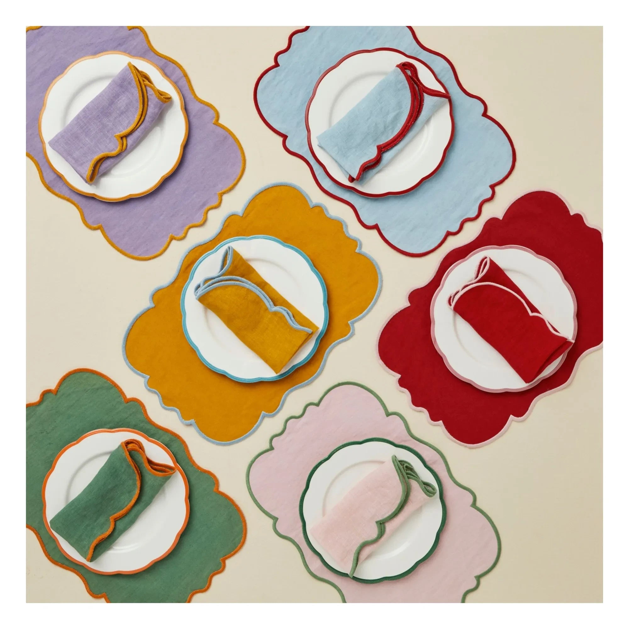 Bitossi - Cojines - Set de 2 | Rojo