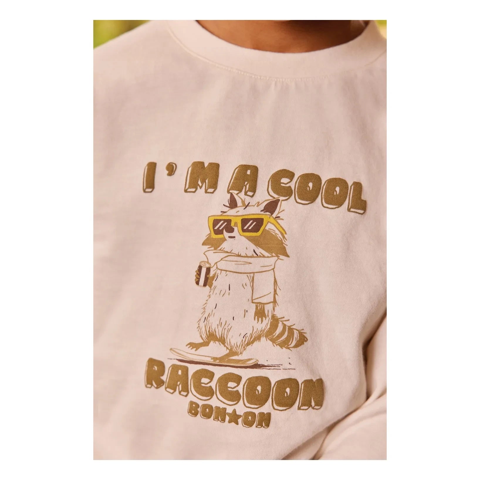 Bonton - Taxo Mapache Camiseta | Ecru