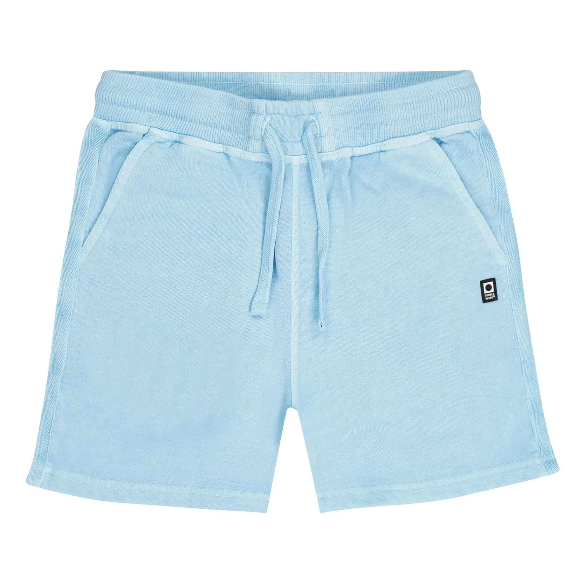 Tumble N'Dry - Shorts jogger de algodón orgánico Big Wave | Azul claro