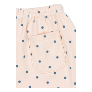 Konges Sløjd - Sudadera Corta Lunares Algodón Orgánico | Rosa Claro