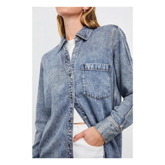 Rails - Camisa Atticus | Azul medio