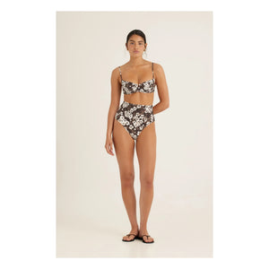 Peony - Top de bikini balconette | Marrón