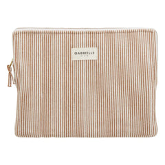 Gabrielle Paris - Funda para portátil a rayas Garance | Rojo