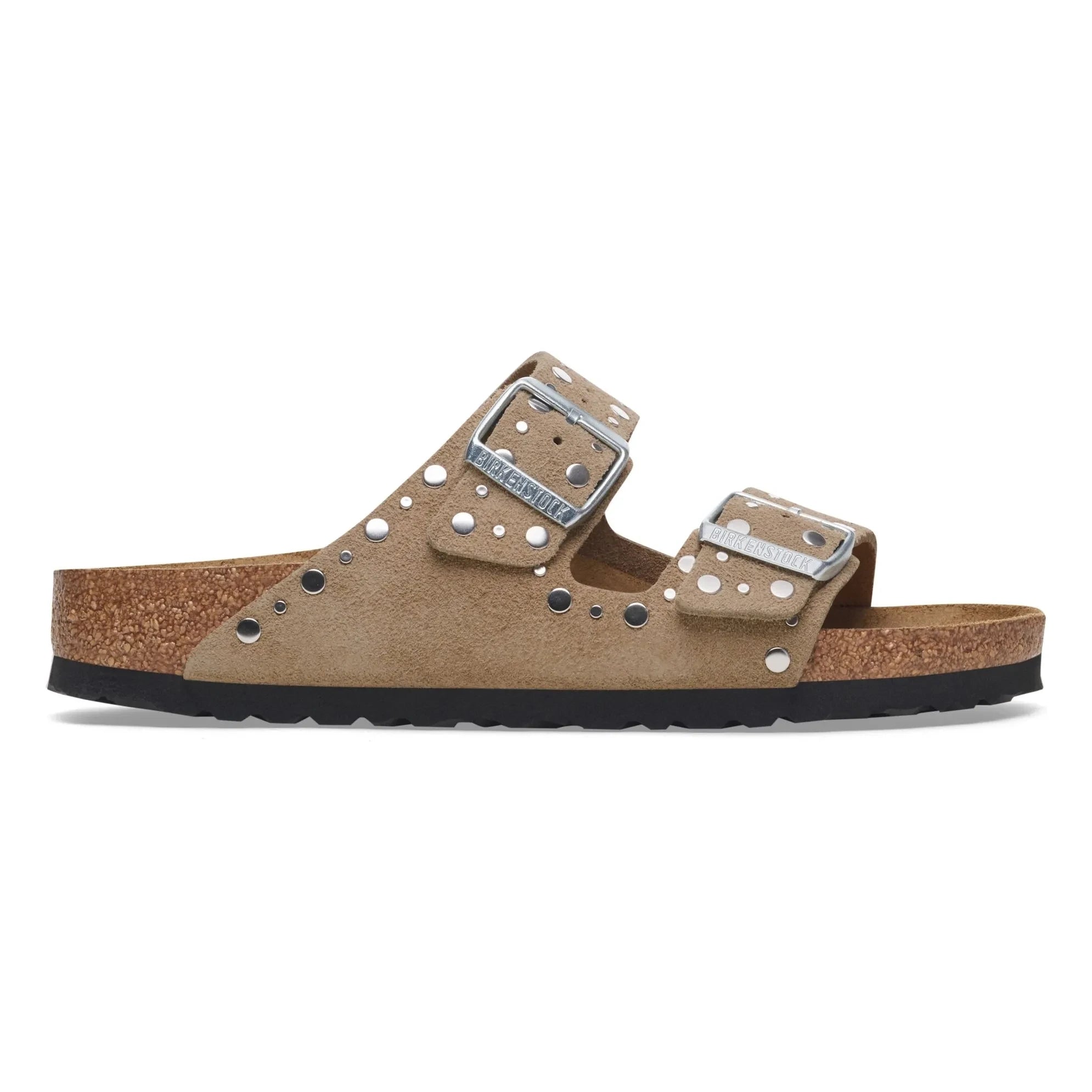 BIRKENSTOCK - Sandalias remachadas Arizona Sweden | Marrón topo