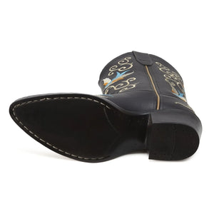 Bootstock - Santiags Dappermaentje X Bootstock en cuero | Negro