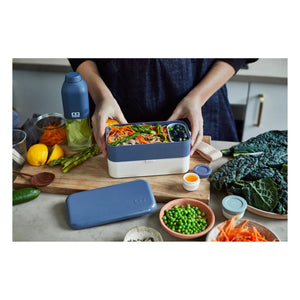 Monbento - MB Original Fiambrera Bento de Doble Compartimento Hermético | Azul
