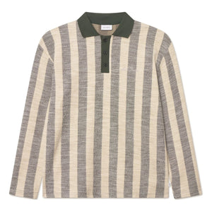 Les Deux - Polo de punto jacquard Bowie | Caqui oscuro