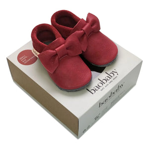 Baobaby - Pantuflas anudadas | Rojo cereza