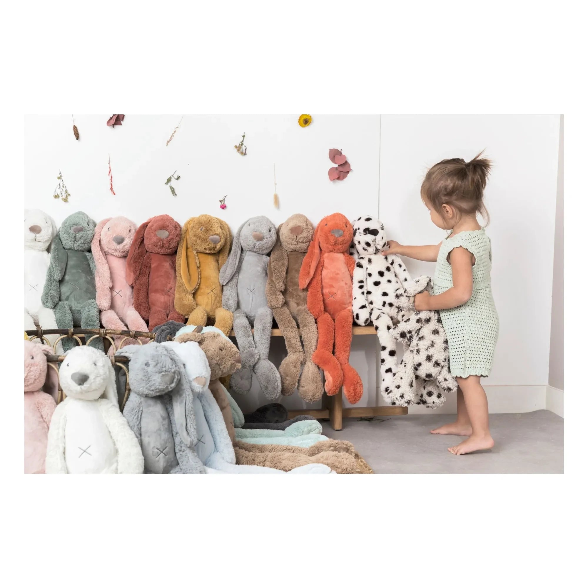 Happy Horse - Peluche conejo Richie Special | Negro/Blanco