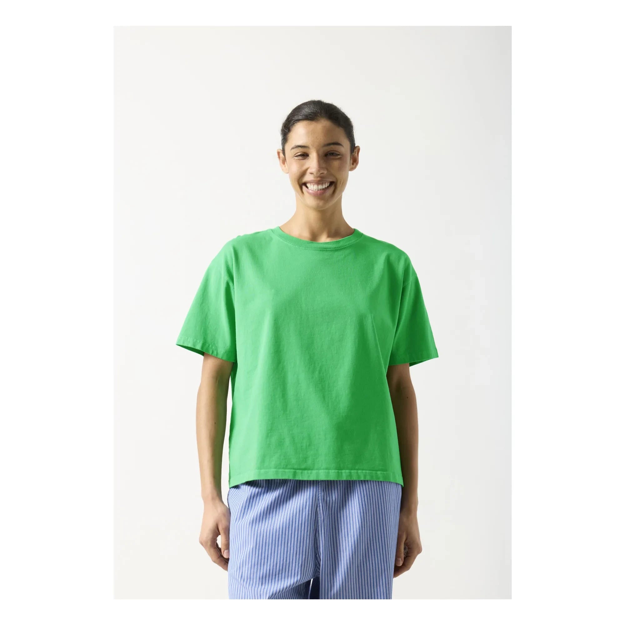 American Vintage - Camiseta de algodón Fizvalley | verde palmera