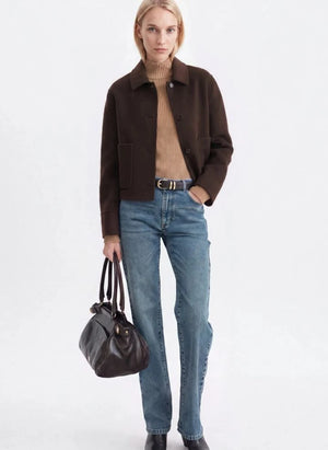 Vanessa Bruno - Chaqueta Henri Laine | Chocolate