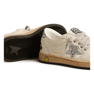 Golden Goose - Zapatillas Ballstar con cordones con purpurina | Plateado
