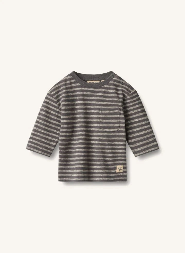 Wheat - Ross Camiseta 3/4 de algodón orgánico | Gris