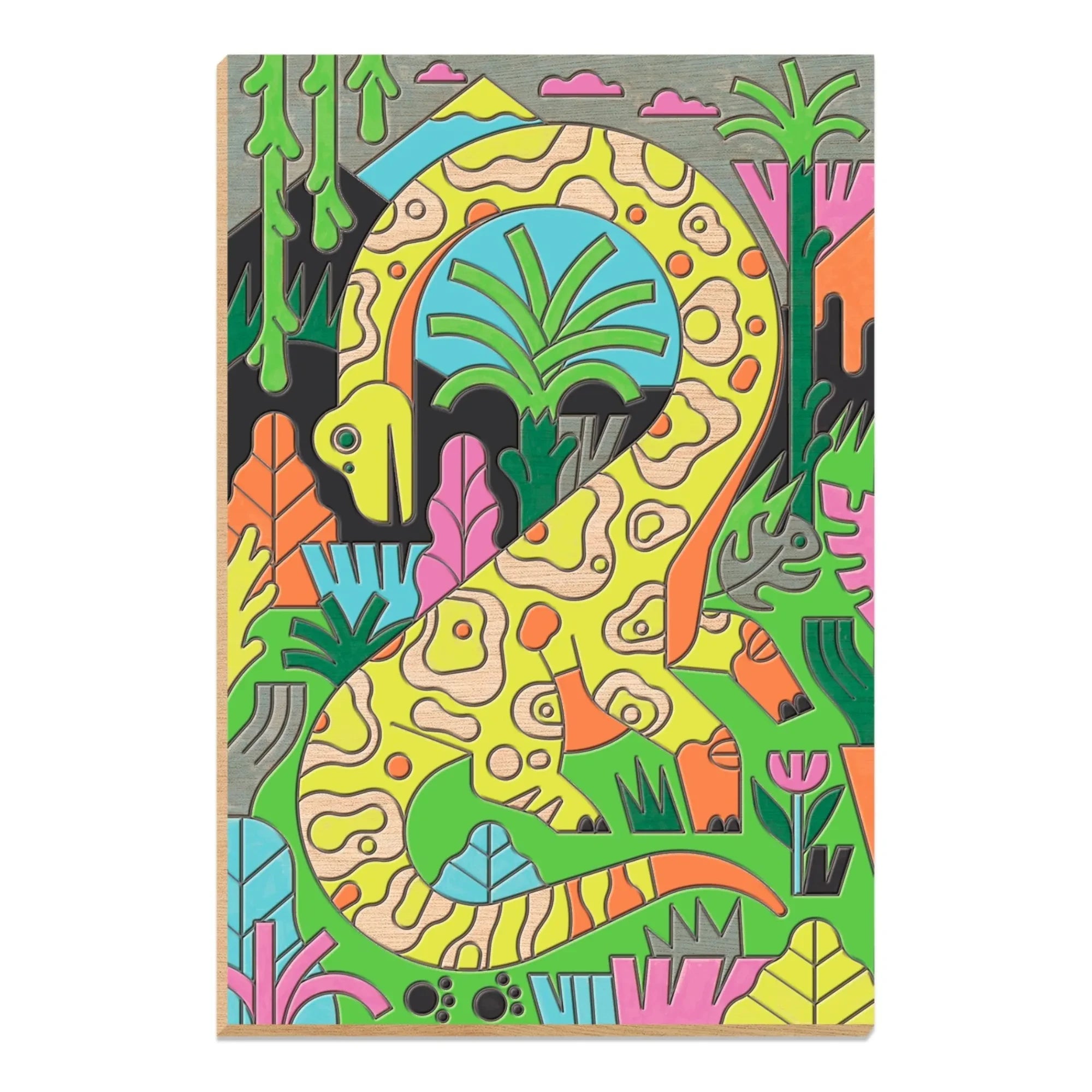 Djeco - Libro para colorear el mundo de los dinosaurios