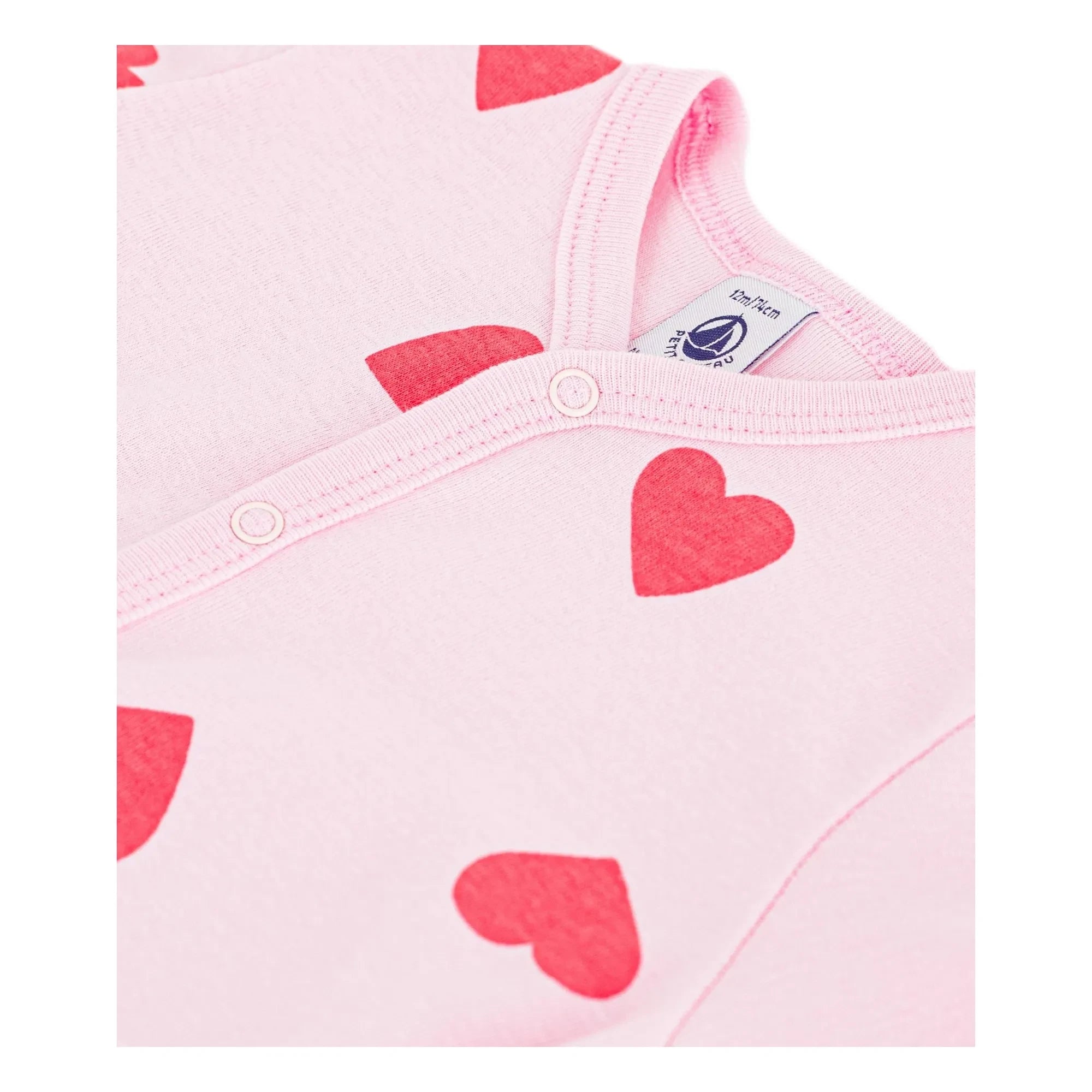 Petit Bateau - Pijama con estampado de corazones | Rosa