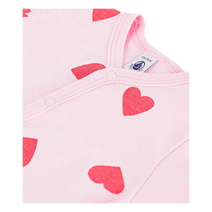 Petit Bateau - Pijama con estampado de corazones | Rosa