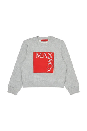 MAX&Co. Sudadera de algodón para niños MAXS3F SWEAT-SHIRT