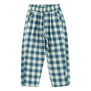 Piupiuchick - Pantalones a cuadros de algodón orgánico | Azul