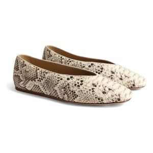Le Monde Beryl - Zapatillas de ballet clásicas Regency de piel | Gris