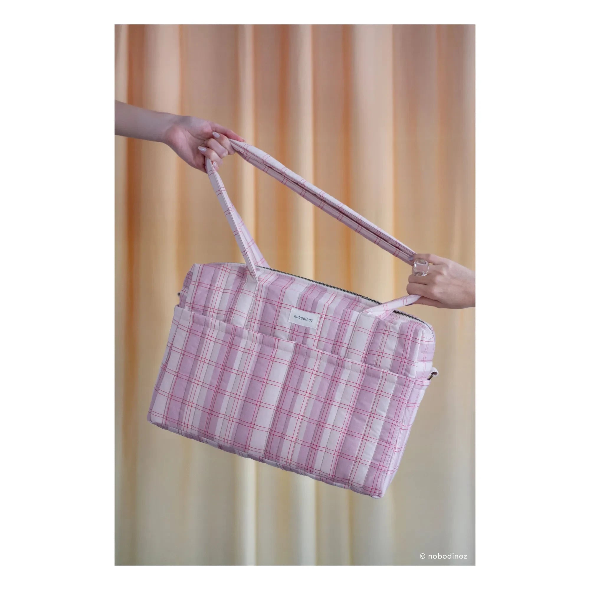 Nobodinoz - Bolso de cochecito Stories | Rojo