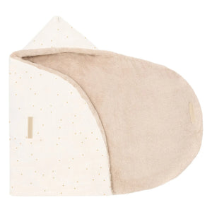 Nobodinoz - Saco de dormir Cozy Wabi Sabi Sweet Dots | Beige