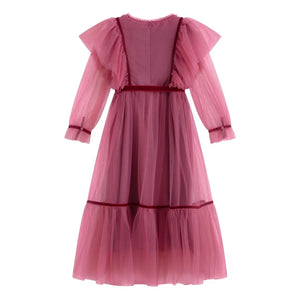 C'era Una Volta - Vestido de tul Emilie | Rosa empolvado