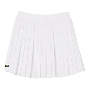 Lacoste - Falda plisada de fibra reciclada | Blanco