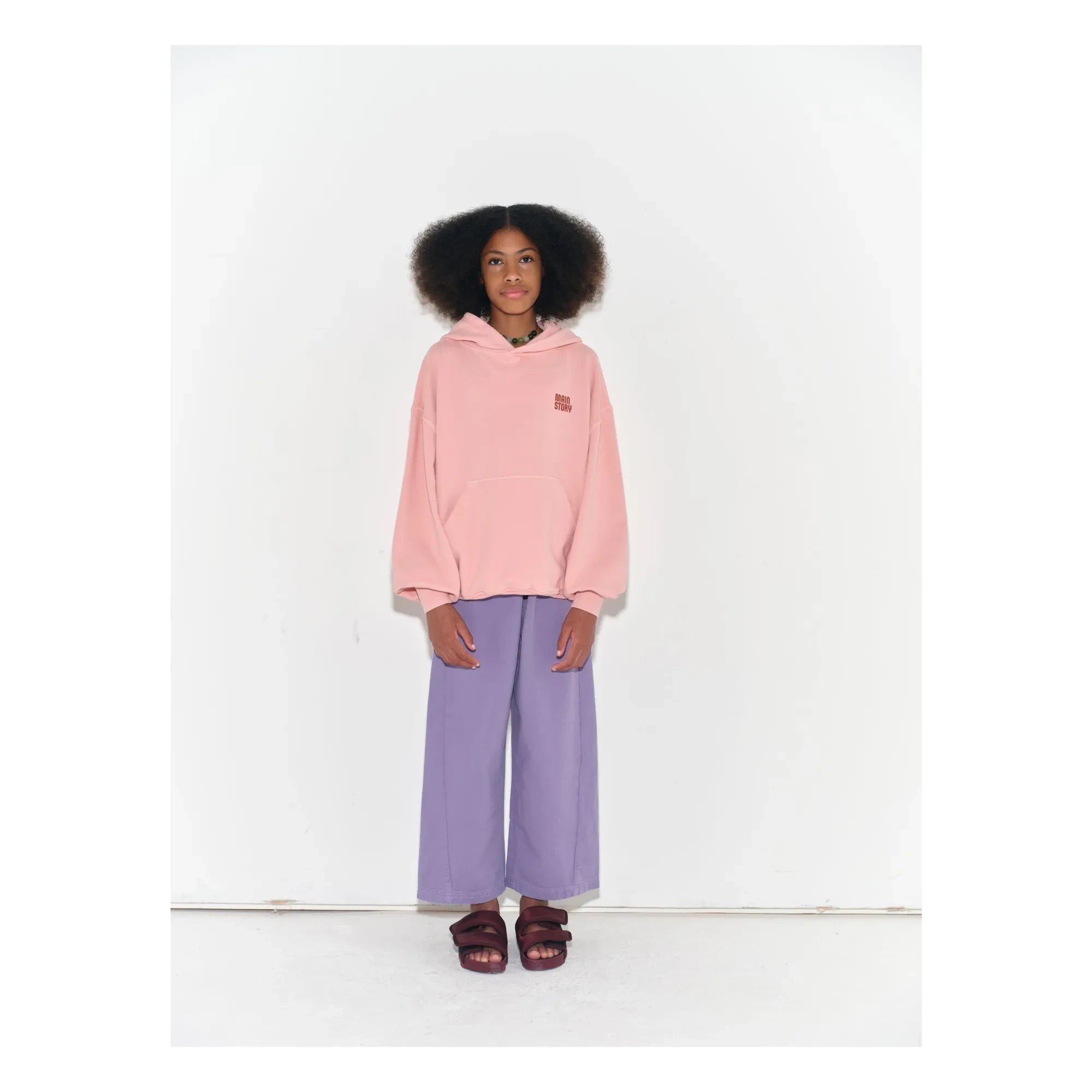 Main Story - Sudadera con capucha de algodón orgánico | Rosa
