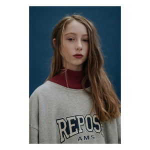 Repose AMS - Cómodo vestido de algodón orgánico | Gris