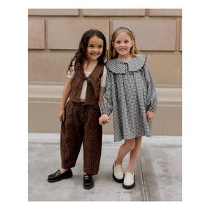 Rylee + Cru - Pantalón Barrel Estampado de Leopardo | Marrón